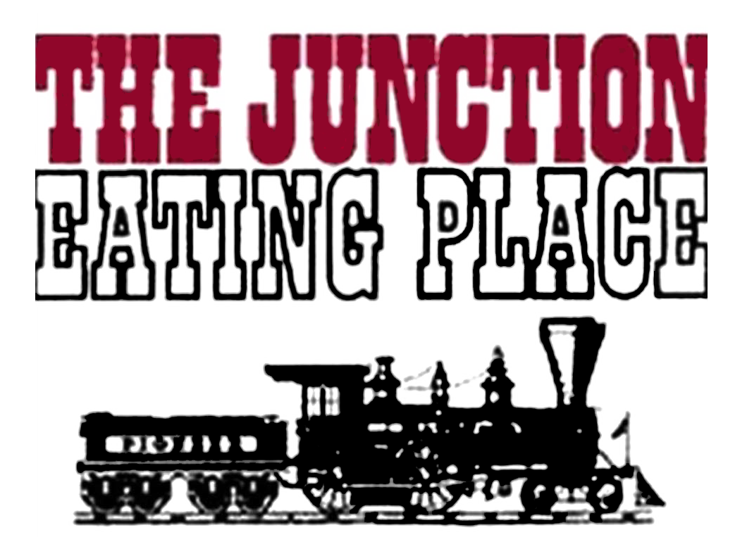 The Junction Eating Place logo with train graphic.